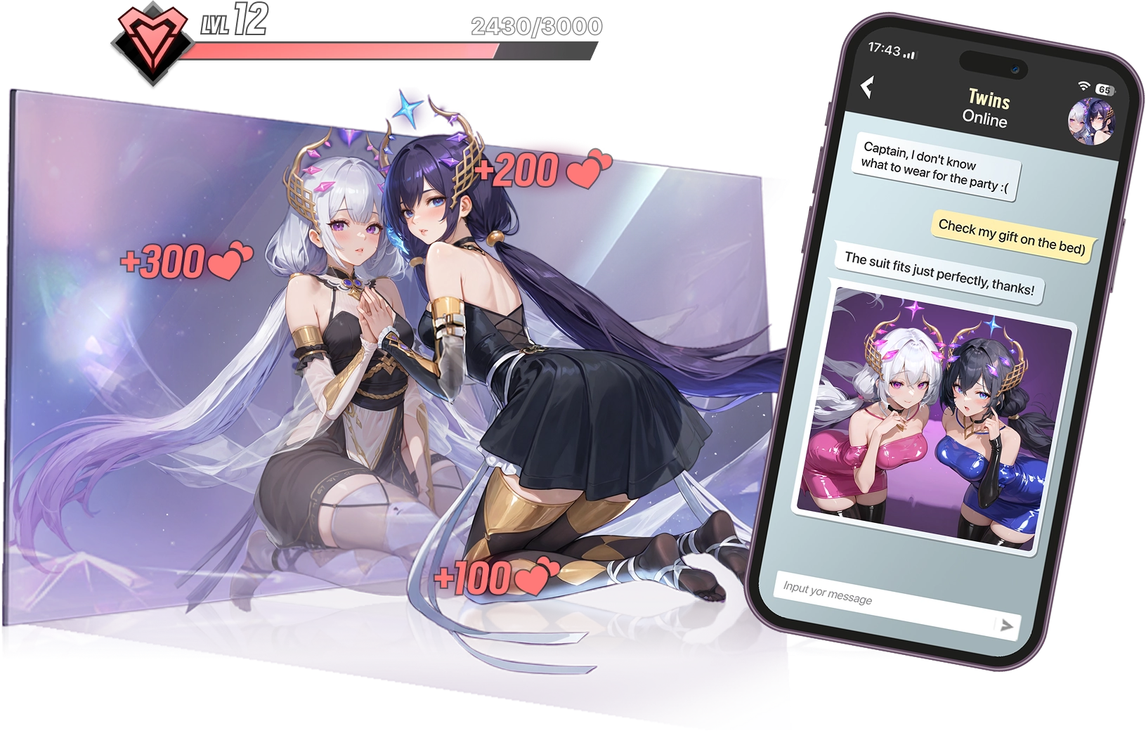 Prime Desire dating sim — romance and special scenes with mercenaries